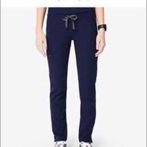Figs Navy Yola Skinny Scrub Pants
